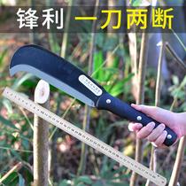German import chopping wood knife special steel chopped bamboo knife long handle integrated steel core agricultural manganese steel jungle outdoor open road knife