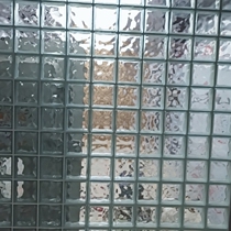 Color square creative partition wall toilet glass tile screen transparent crystal bar square frame landscape wall Crystal brick