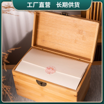 Tea gift box empty box new wooden box bulk tea box gift box packaging loose tea 500g Puer tea General box bamboo box