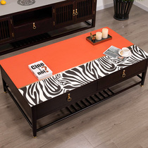 Modern light luxury leather tea table mat waterproof and oil-proof disposable tablecloth 7001 simple thousand bird grid table mat tea table cloth