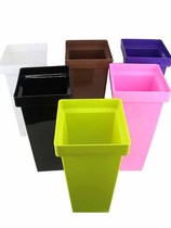 Flower bucket Flower bucket plastic creative flower arrangement bucket Flower material flower bucket Square large black wake-up flower bucket