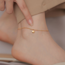 Advanced sense anklet female 2021 new niche foot rope letter luck leg chain net red anklet transfer bead foot chain