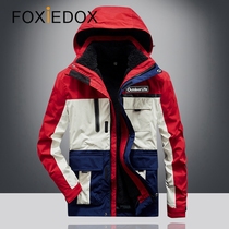 FOXIEDOX outdoor stormtrooper mens and womens three-in-one detachable windproof waterproof velvet tide brand autumn and winter clothing jacket
