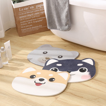 Cabe cartoon diatom mud mat absorbent home bathroom non-slip mat diatomite toilet door absorbent mat