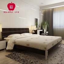 Red Apple Board Bed Double Bed R801-23 Modern Simple Storage Solid Wood Bed Furniture redapple