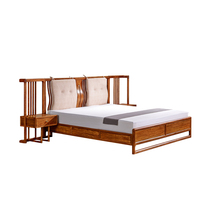 (Kunming Tongcheng)Parsons inheritance hedgehog rosewood bed A2501 wooden craft new Chinese style
