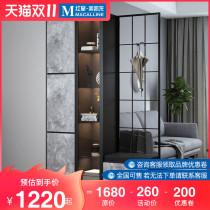 Eurasian Imperial Nest wine cabinet partition cabinet modern simple porch cabinet shoe cabinet integrated living room cabinet screen locker