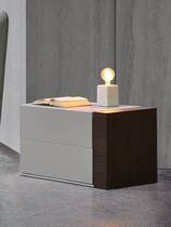 MD furniture bedside table Italian original imported paint Italian style simple Nordic modern bedroom bedside cabinet STL