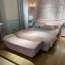 Mousse Children Mermaid Leather Art Bed BKB1-108 Home Bedroom Modern Minima Light Extravagant High Quality Environmental Protection