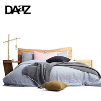 (Kunming City) Daaz Nordic Wood single bed household modern simple wooden bed double bed 7001#