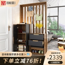  Plus energy Nordic light luxury entry door entrance shoe cabinet room hall cabinet decorative screen multi-function storage partition hall cabinet