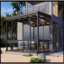 Leaf Yang Aluminum Alloy Yang Light House Villa Seal Balcony Row House Terrace Broken Bridge Aluminum Soundproof Doors And Windows Glass House Custom