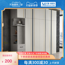 Sleeper modern minimalist wardrobe Nordic large and small apartment bedroom economy split 2345 six-door simple wardrobe