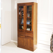 Wujin edge Wujin wood solid wood Hall Cabinet solid wood partition porch cabinet decoration wine cabinet New Chinese living room set
