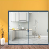 Green Shield midday aluminum alloy X12 narrow side push Ramen mute window soundproofing and heat insulation doors and windows customizable