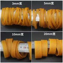 Rubber band Yellow rubber band Cowhide rib thickened rubber band Rubber ring holster diameter High elastic durable