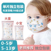 Childrens masks summer thin baby masks 6 to 12 months 0 to 6 months Baobao masks ear muffs single packaging