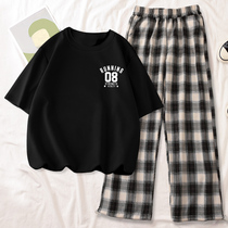Junior high school student fashion girl girl sports leisure suit Womens summer thin womens clothing 2021 new summer clothes