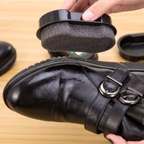(Leather care) shoe polish shoes maintenance brightening artifact double-sided sponge shoes colorless shoe wax shoe polish brush