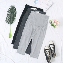 Pregnant women pants summer leggings seven points belly pants spring and autumn thin model 2021 New wear small foot pants summer clothes