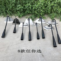  Hoe household weeding and wasteland weeding artifact shovel All-steel thickened wooden handle shovel grass ripping tool Garden special