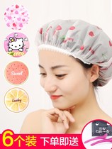 Shower cap summer waterproof Net red men and women double cap cap kitchen smoke cap waterproof