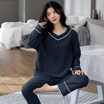 Pajamas Women Spring and Autumn Cotton 2022 New Long Sleeve Cotton Size Summer Autumn Home Clothes Set