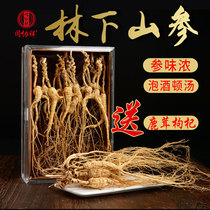 Ginseng Changbai Mountain Forest Laoshan Ginseng 18 Years Northeast Special Products Pruning Gift Box Semi-Wild Mountain Ginseng