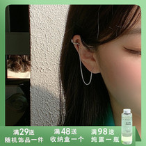 S925 silver needle law style small crowddesign silver earline temperament Inwind metal earbone clip New wave ear ornaments 299