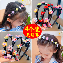  Korean childrens headband hair accessories Girls hairpin baby does not hurt hairpin braided hairband broken hair artifact clip headdress