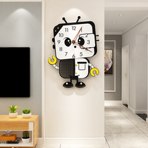 Cartoon Wall Clock Living Room Home Fashion Watch Creative Personality Clock Wall Children Modern Simple Decorative Wall Watch