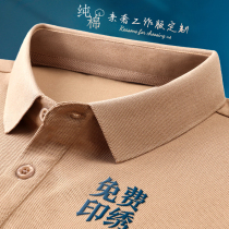 High-end pure cotton polo shirt custom short sleeve t-shirt business clothesBusiness clothesEmbroidery logo team clothesTeam clothes