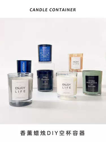 Аромотерапия, прозрачная стеклянная свеча ручной работы, DIY