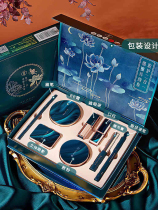 Forbidden City gift box antique novice makeup set lipstick cosmetics set set national style full combination beginner light makeup