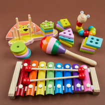 Young Children Baby eight-tone hand piano small xylophone instrument 8 months baby educational toy