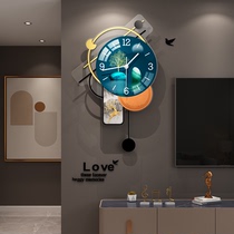 Nordic watch wall clock living room household light luxury net celebrity fashion modern simple creative high-end decorative clock wall