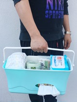 Baby diaper storage box hanging bag bedside storage bag dormitory home finishing multifunctional portable tide