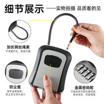 Padlock key box code lock decoration key code box bed and breakfast hotel daily rental house handover key cat eye hanging wall