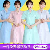 White coat Long-sleeved doctor uniform Nurse uniform Winter decoration pharmacy pharmacy beauty Short-sleeved student overalls uniform