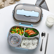 Summer lunch box with soup bowl Primary School students wind middle school students stainless steel 304 lunch box material Special
