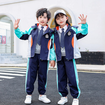 Kindergarten garden clothing spring and autumn primary and secondary school uniforms rushing clothing three-piece Childrens autumn and winter sportswear class uniforms