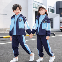 Kindergarten garden clothes autumn and winter clothes first grade childrens class clothes three sets of primary school uniforms spring and autumn clothes
