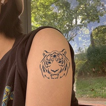 GATTOO Tiger fierce animal series waterproof sweat-proof block tattoo stickers