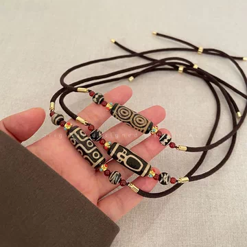激安 透明朱砂六眼天珠 美味し 交通安全