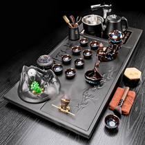  Tea set set Home living room office with automatic one-piece Wu Jinshi tea tray Kung fu fog fossil tea table