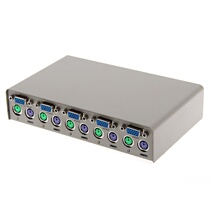 Suitable for kvm switcher keyboard mouse computer vga monitor sharing device 2 ports 4 automatic PS2 interface