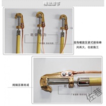 10KV high pressure outdoor copper hook spiral pressing type earth wire monkey head ground rod line special grounding line