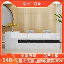 Lacquered front desk reception desk Bar desk Simple modern atmosphere Creative bar table Cash register reception table Welcome desk