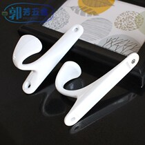 Modern minimalist curtain wall hook adhesive hook L-shaped wall hook simple aluminum alloy fixed Wall Wall home coat hook
