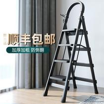 Ladder Home Folding Indoor Staircase Herringbone Ladder Multi-function Thickening Lift Aluminum Alloy Five-Step Ladder